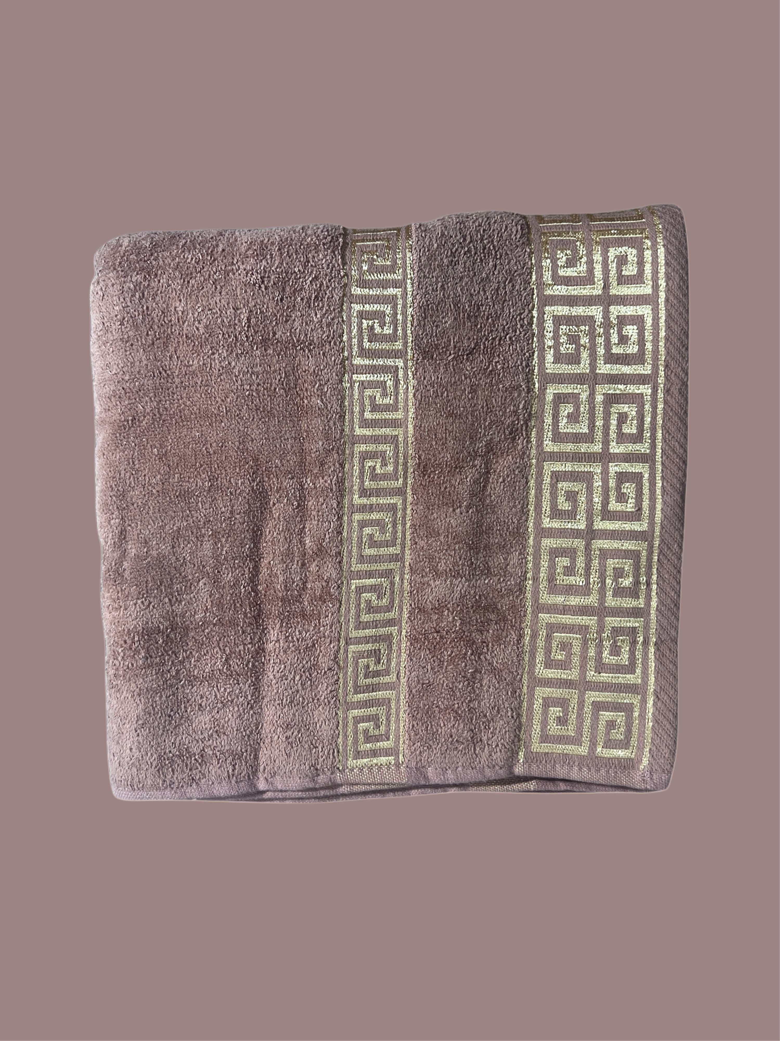 Export Quality Pure Cotton Bath Towel | Versace Embroidered