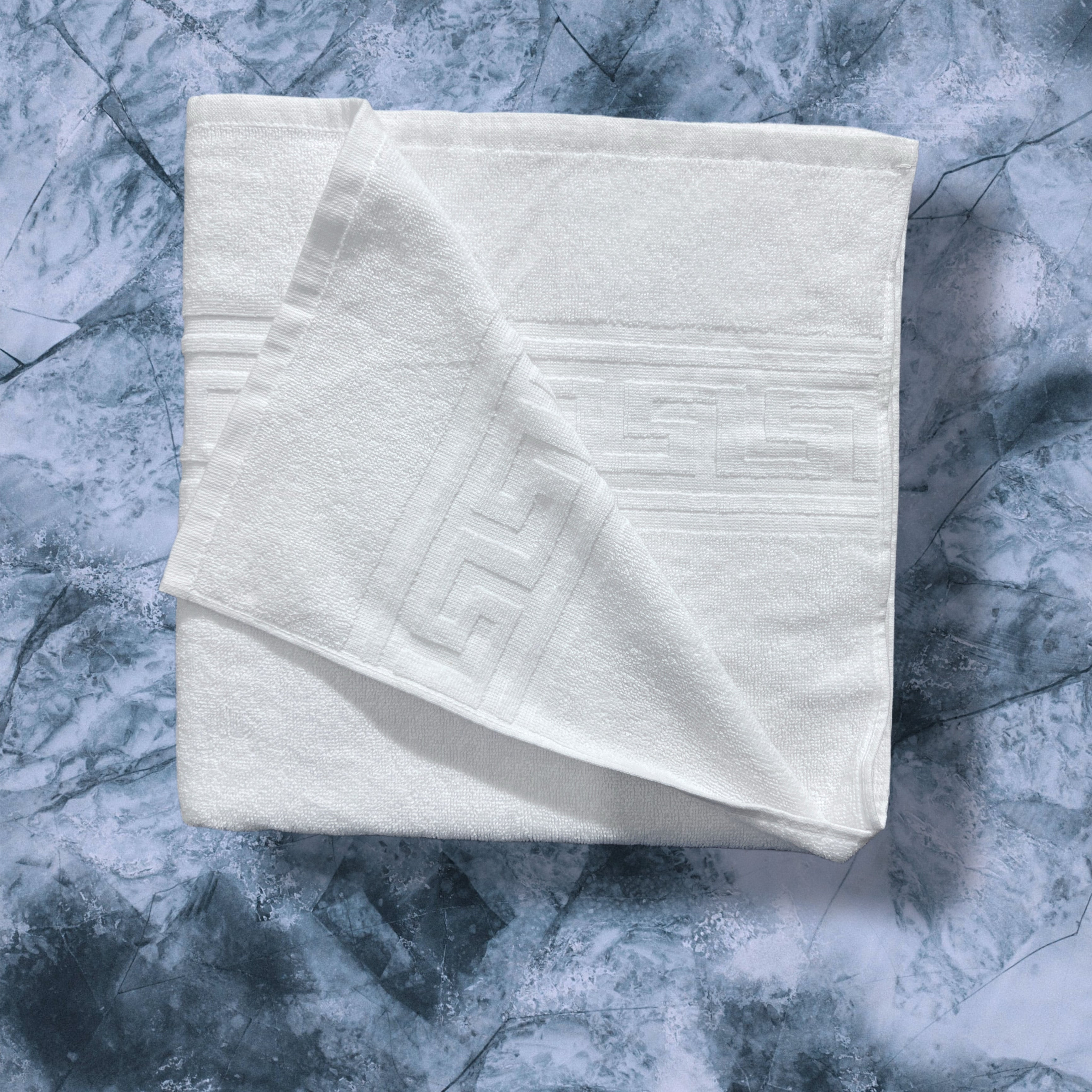 Premium Quality Pure Cotton White Bath Towel | Versace design
