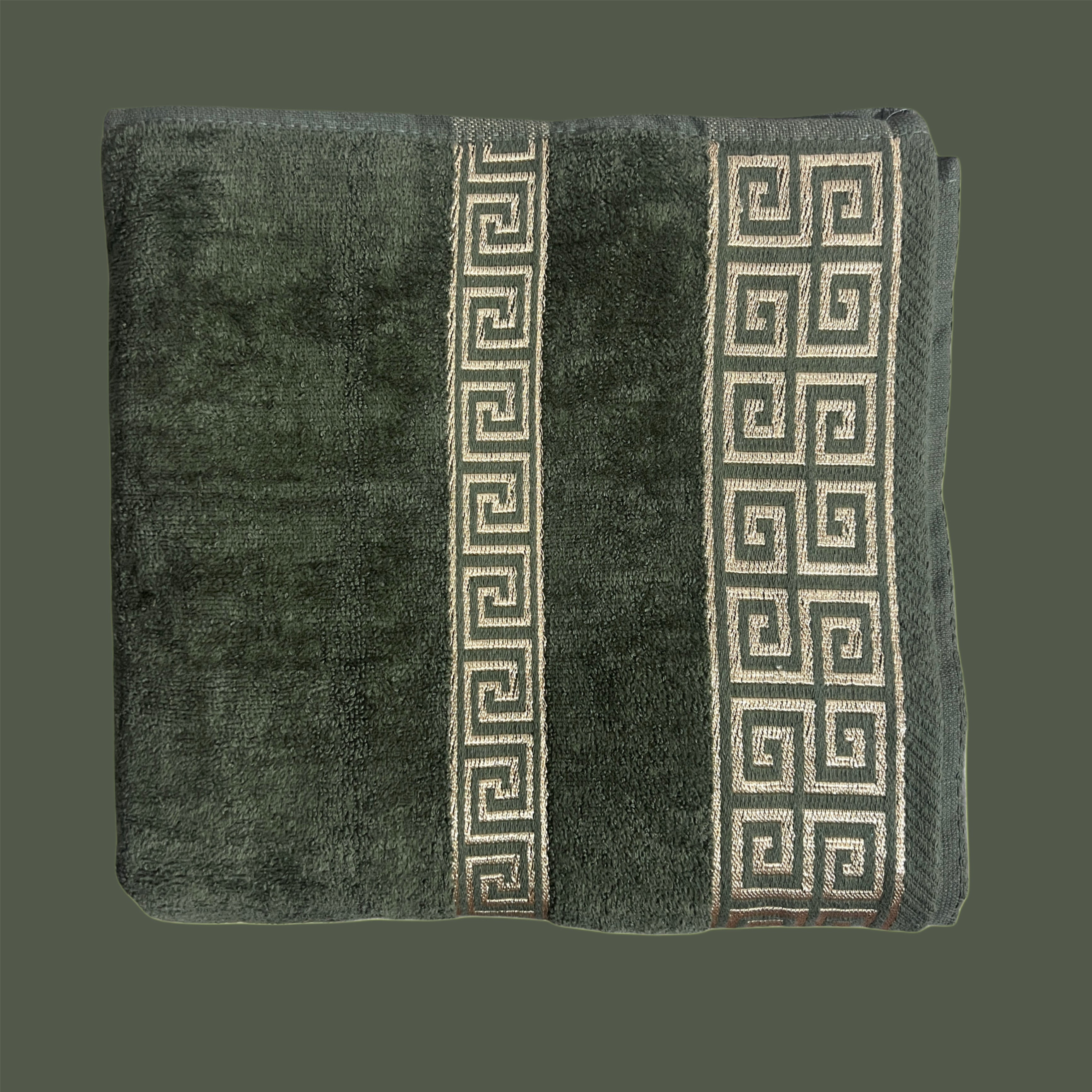 Export Quality Pure Cotton Bath Towel | Versace Embroidered