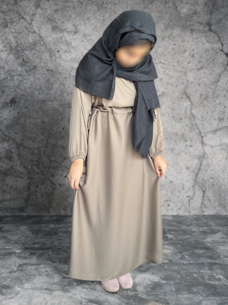 Classy abaya with waist adjustment
