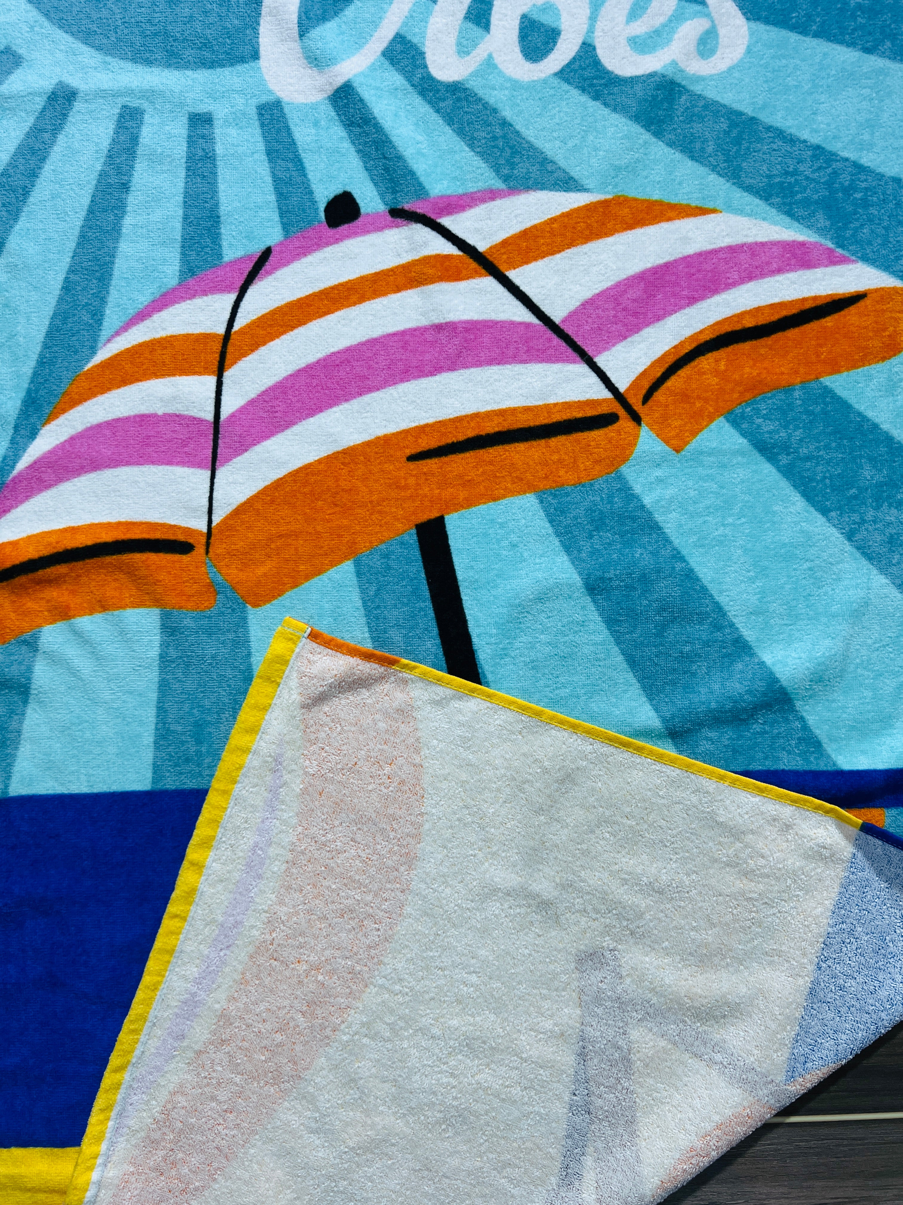 Vibrant Kids Towel Pure Cotton | Beach View