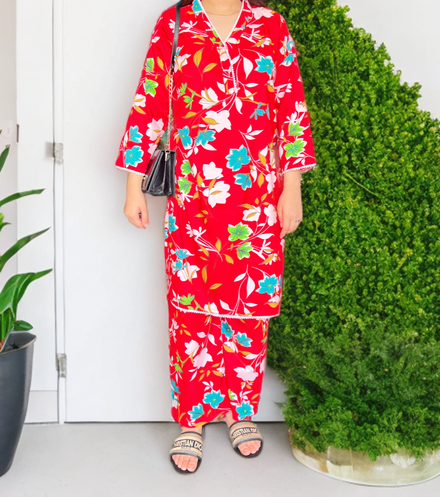 Ready to wear Printed Cord Set