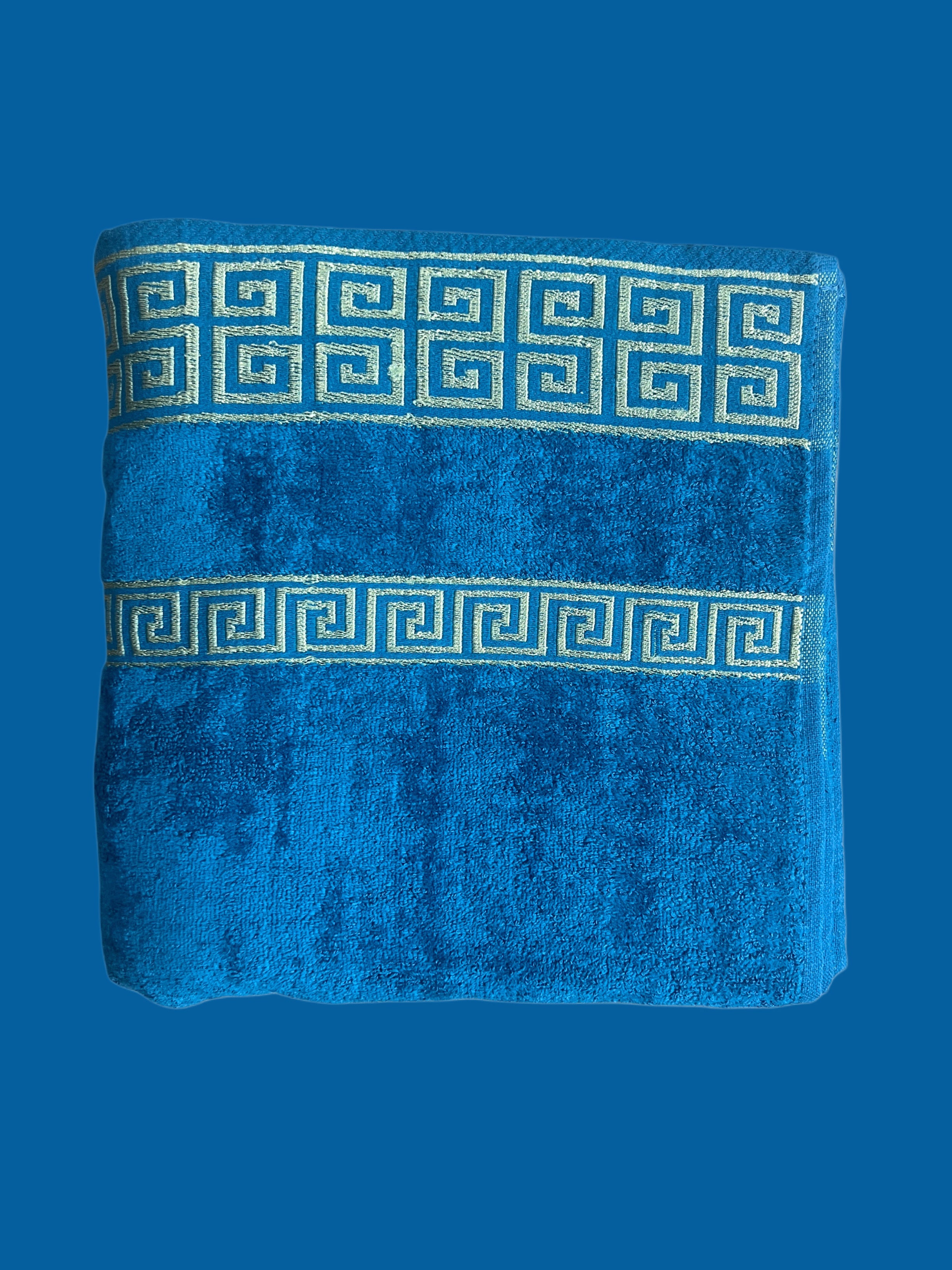 Export Quality Pure Cotton Bath Towel | Versace Embroidered