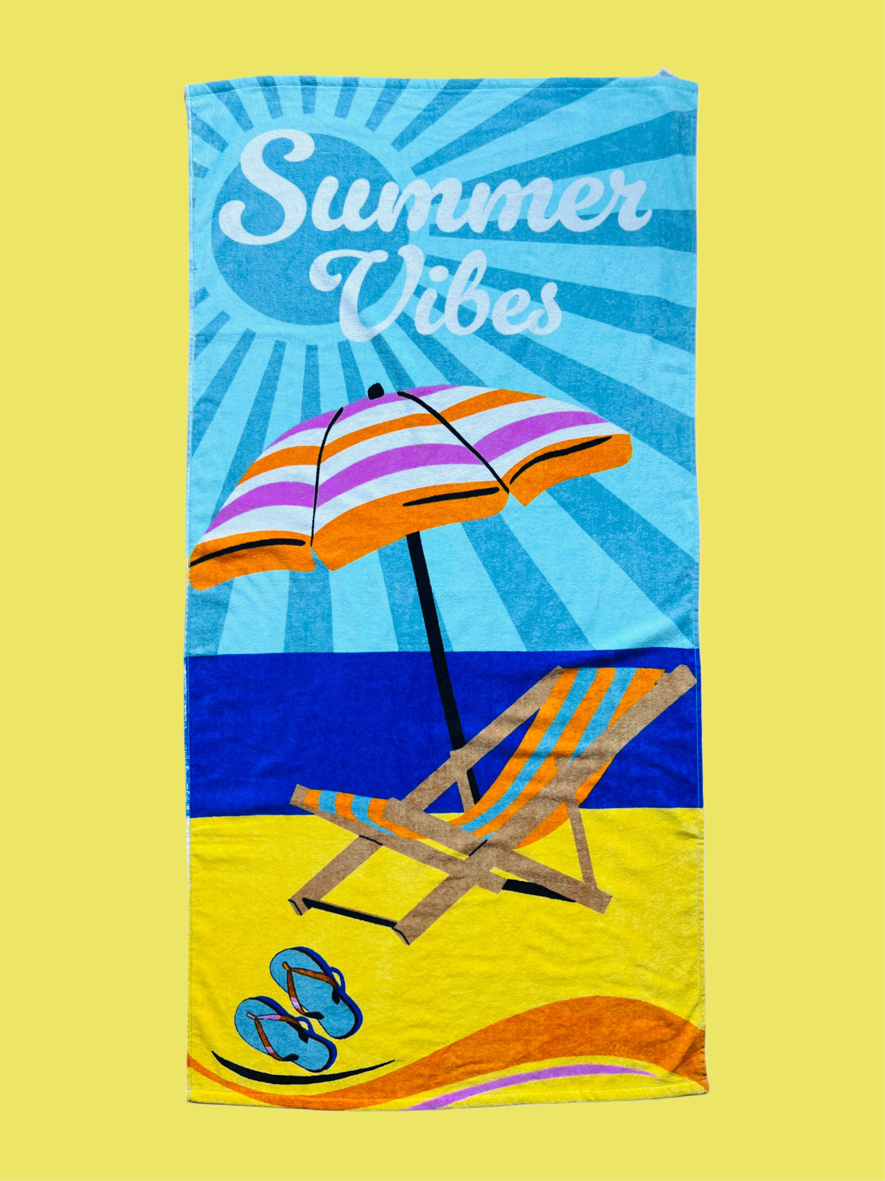 Vibrant Kids Towel Pure Cotton | Beach View